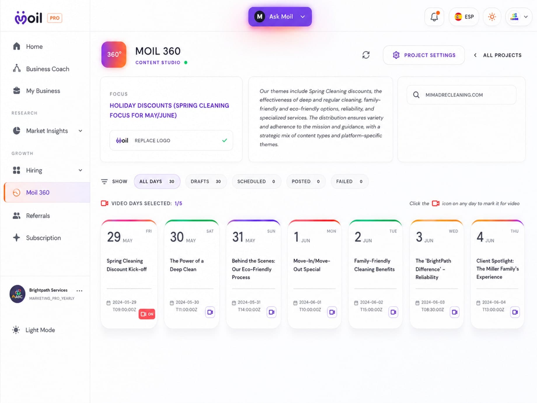 Moil — Moil360 — Your 30-Day Marketing Engine